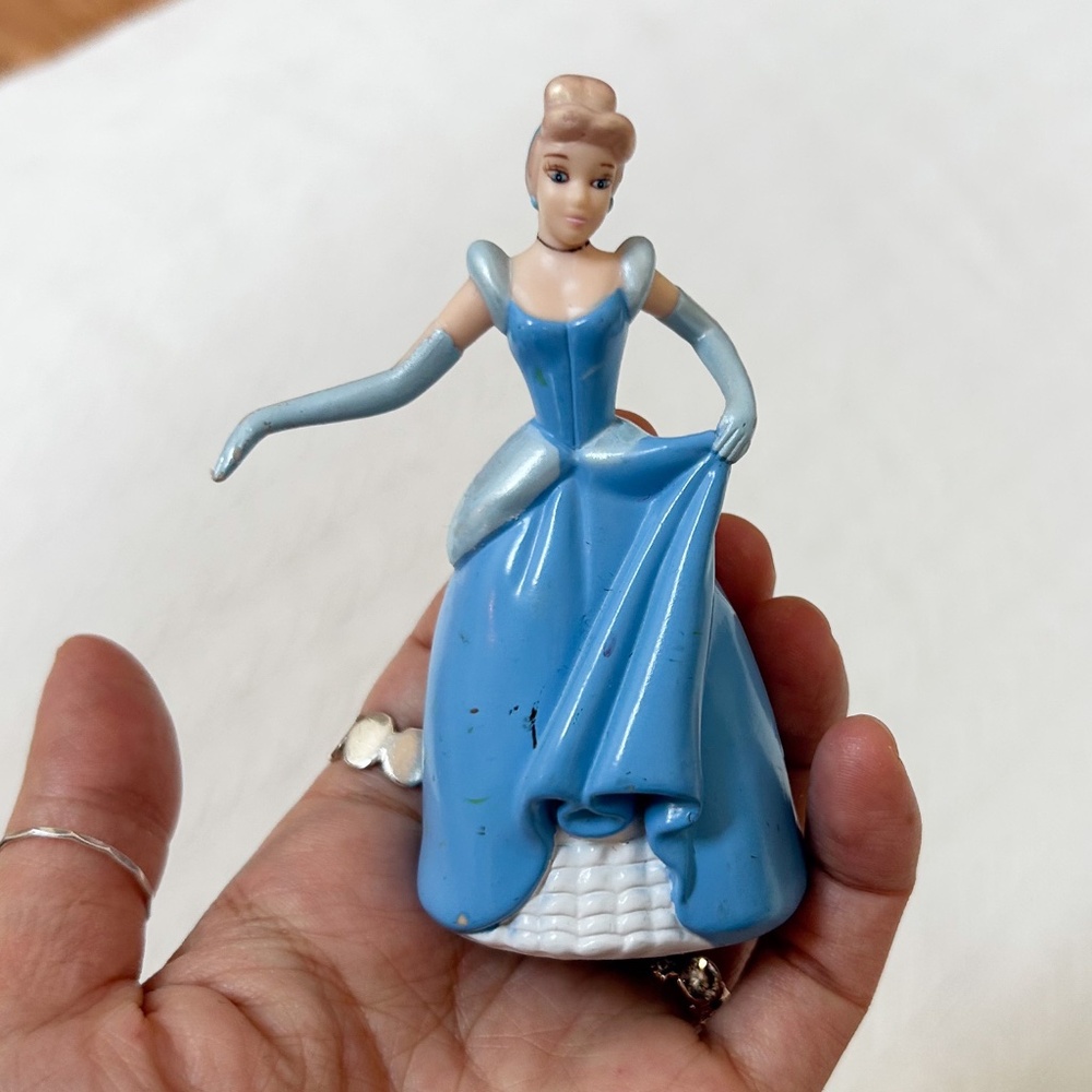 DISNEY Princess Cinderella Cake Topper - Blue dress, 4"